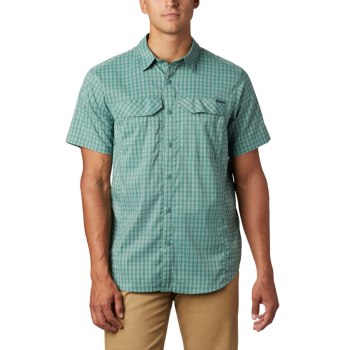 Columbia Muške Košulje - Silver Ridge Lite Plaid Short Sleeve Big Zelene | KDUF-54628